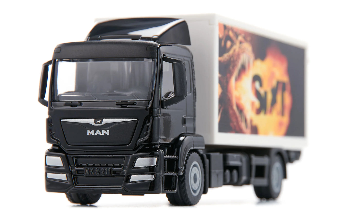 Siku 1:50 Man Truck W/Box Body, Tail Lift & Grid Box