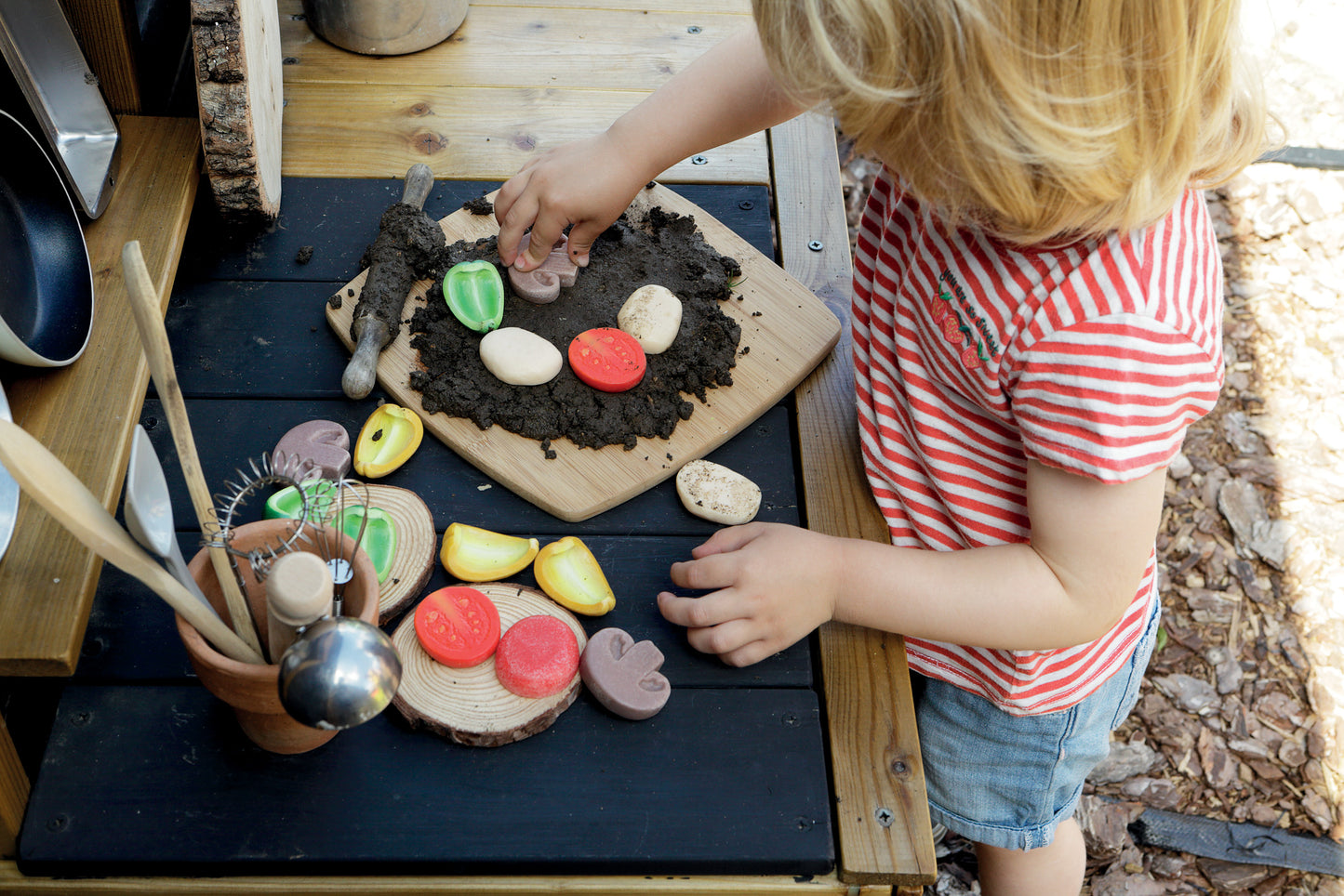 Yellow Door Sensory Play Stones – Pizza Toppings