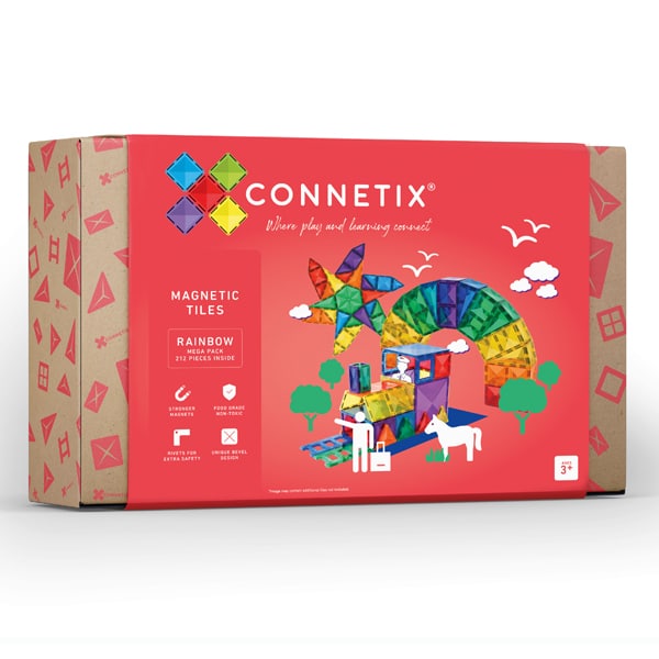 Connetix Tiles Rainbow 212 Pc Mega Pack
