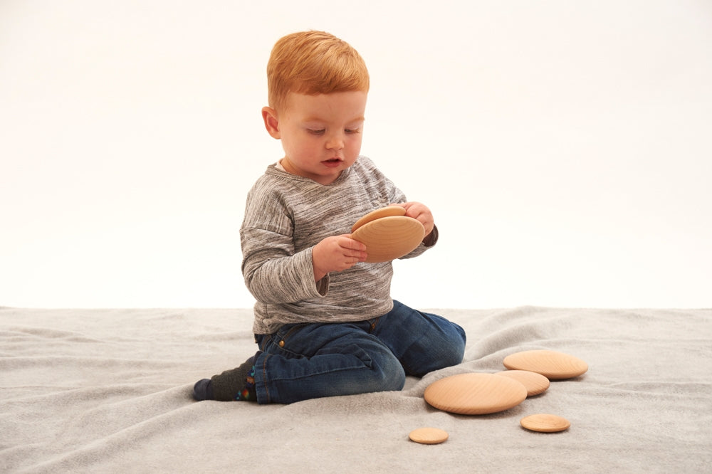 TickiT Natural Wooden Buttons