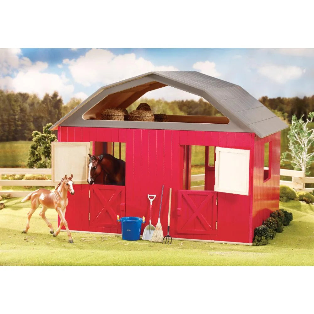 Breyer 307 Deluxe Two-Stall Barn (Red)