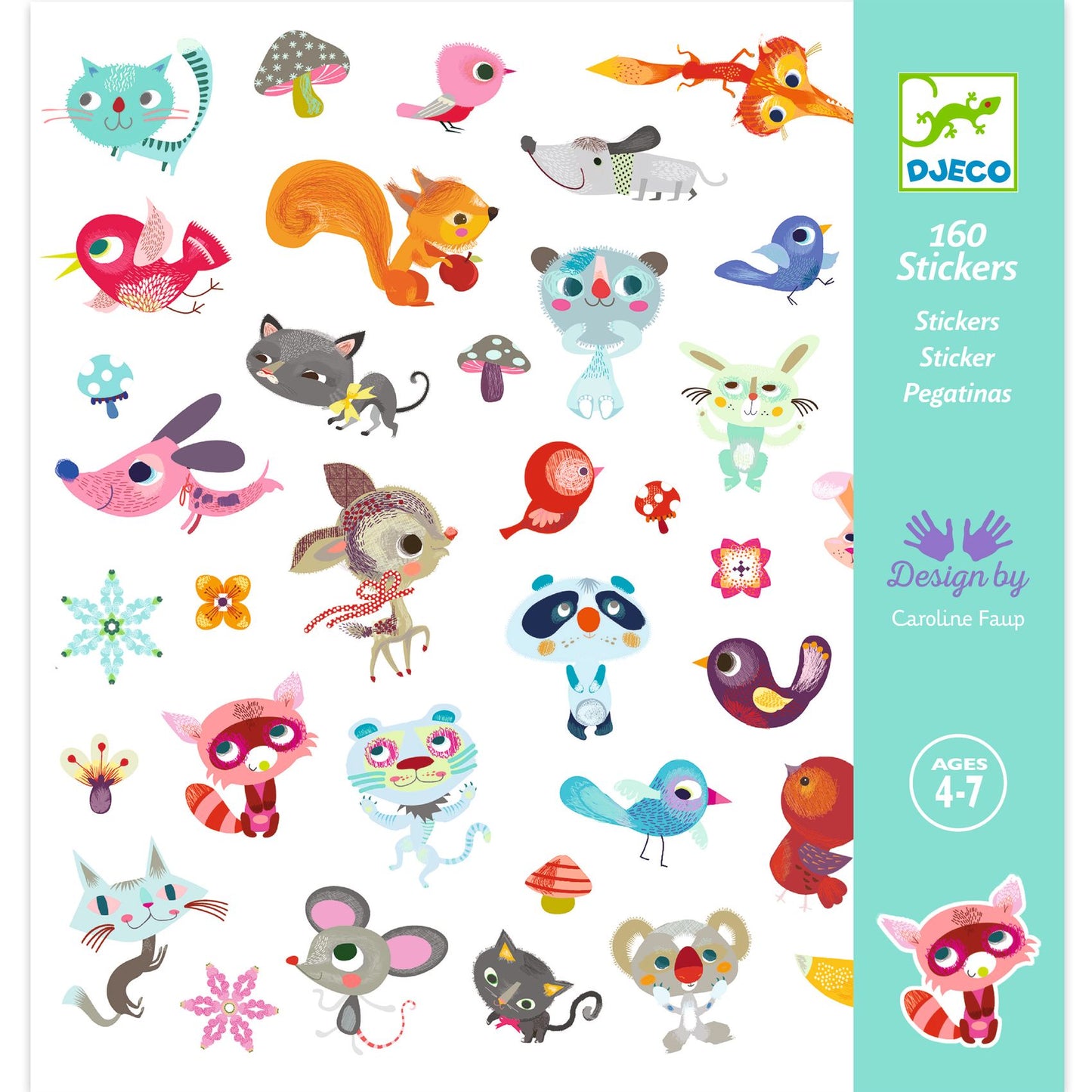 Djeco Small Friends Stickers