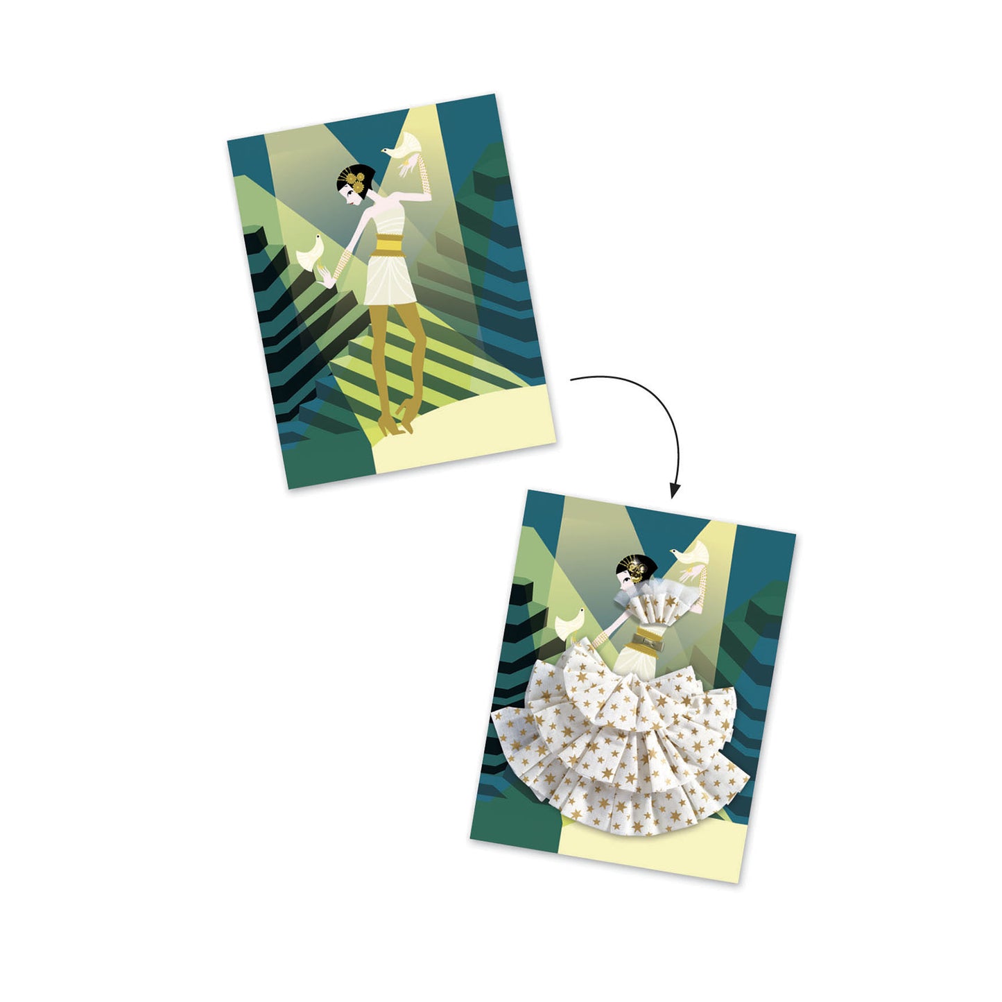 Djeco So Paris Frilly Cards Set (F)
