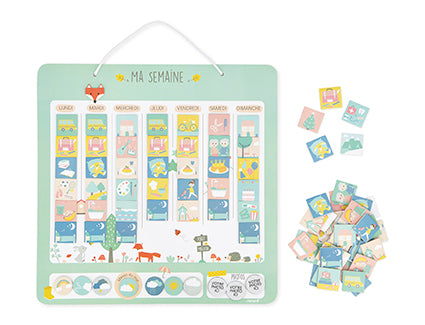 Janod My Magnetic Weekly Planner - French Version
