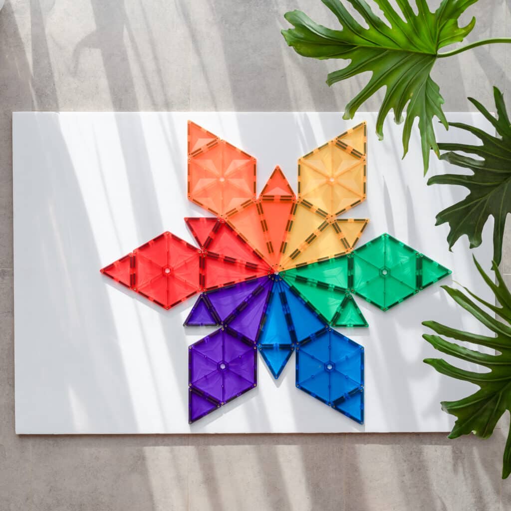 Connetix Tiles Rainbow 30 Pc Geometry