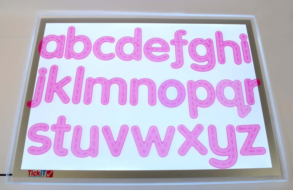 TickiT Silishapes Trace Alphabet-Pink