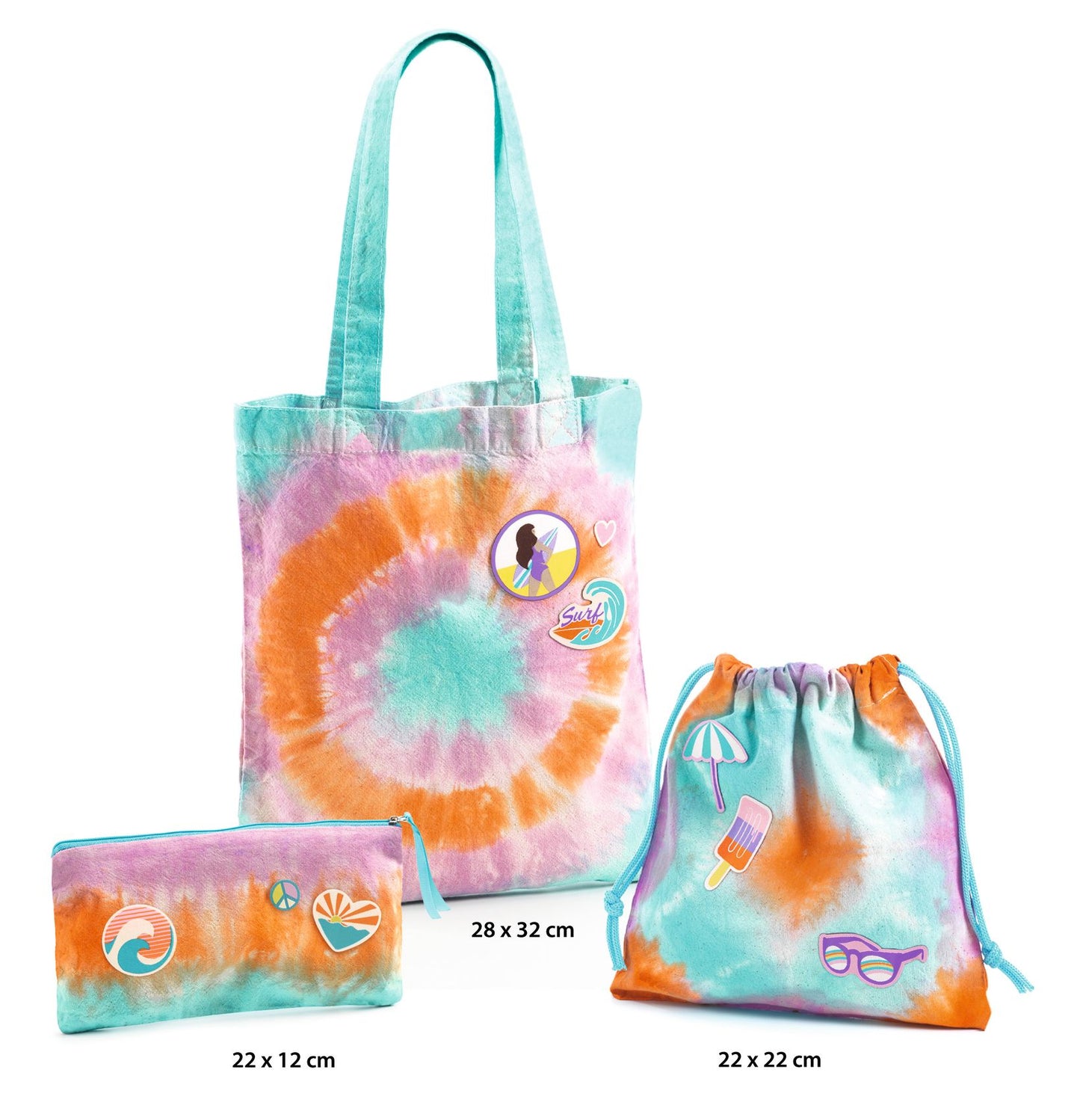 Djeco Tote DIY Bag Tie-Dye Sunshine Camp