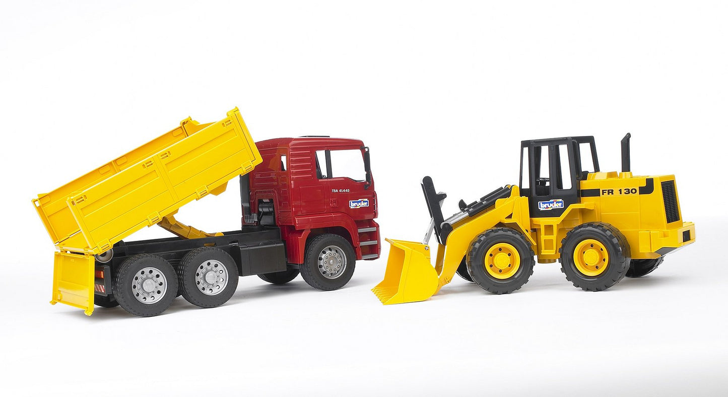 Bruder MAN TGA Construction Truck W/Articulated Road Loader