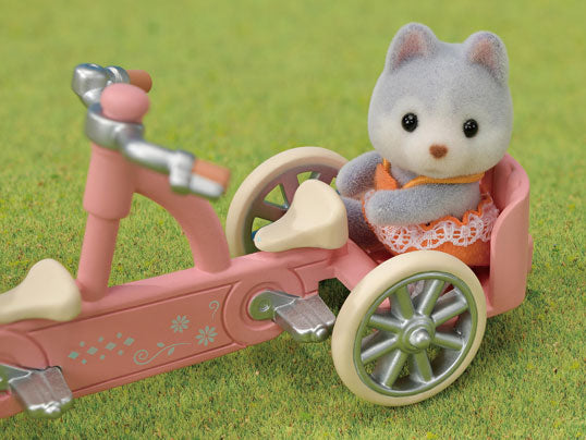 Sylvanian Families Tandem Cycling Set -Husky Sister & Brother-