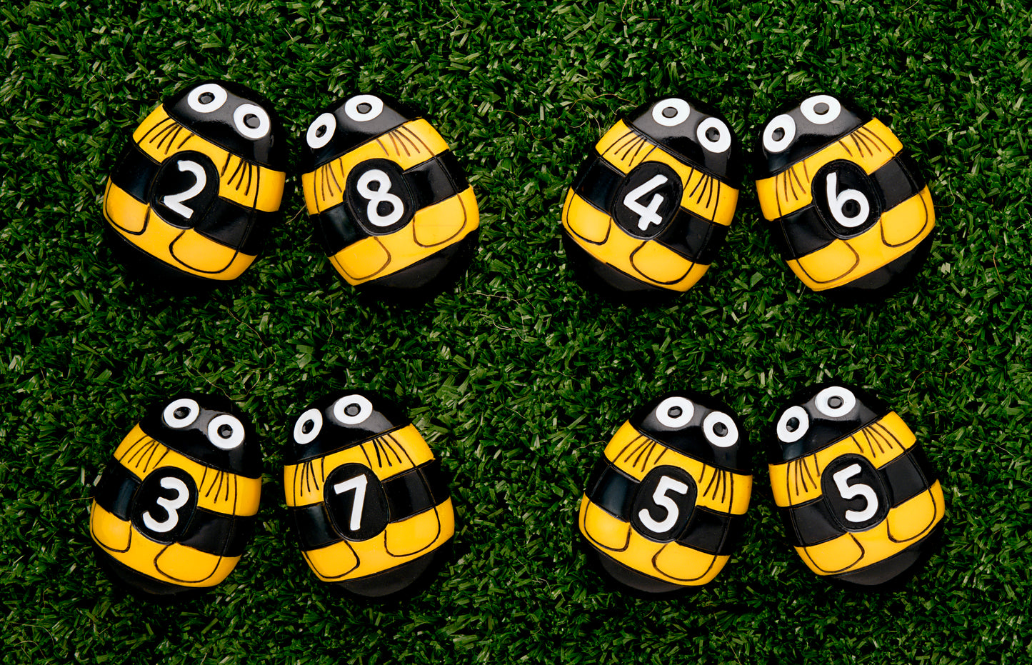 Yellow Door Honey Bee Number Stones