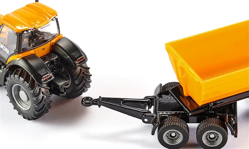 Siku 1:87 JCB Tractor W/Dolly & Tipping Trailer