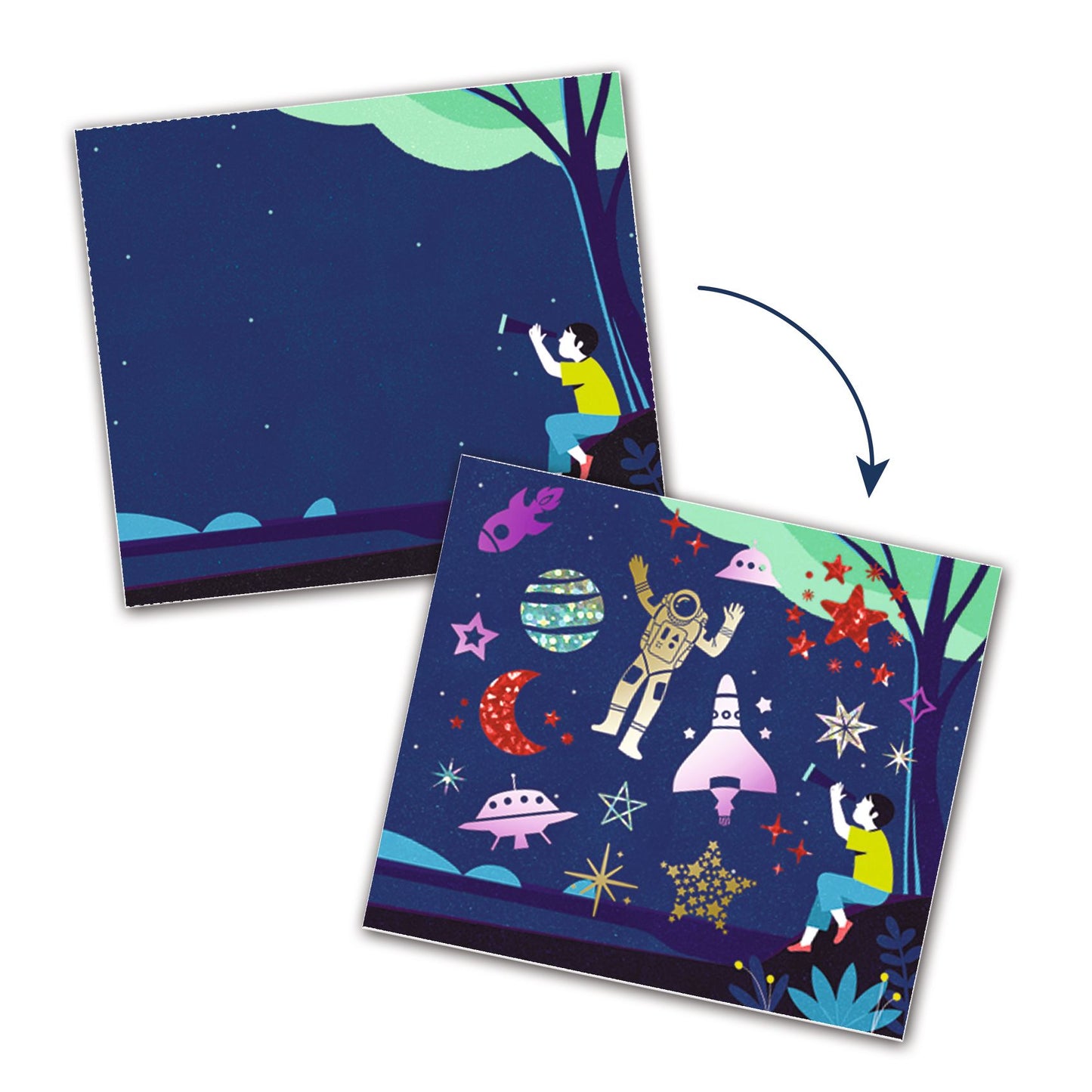 Djeco Artistic Patch Metal - Cosmos (F)