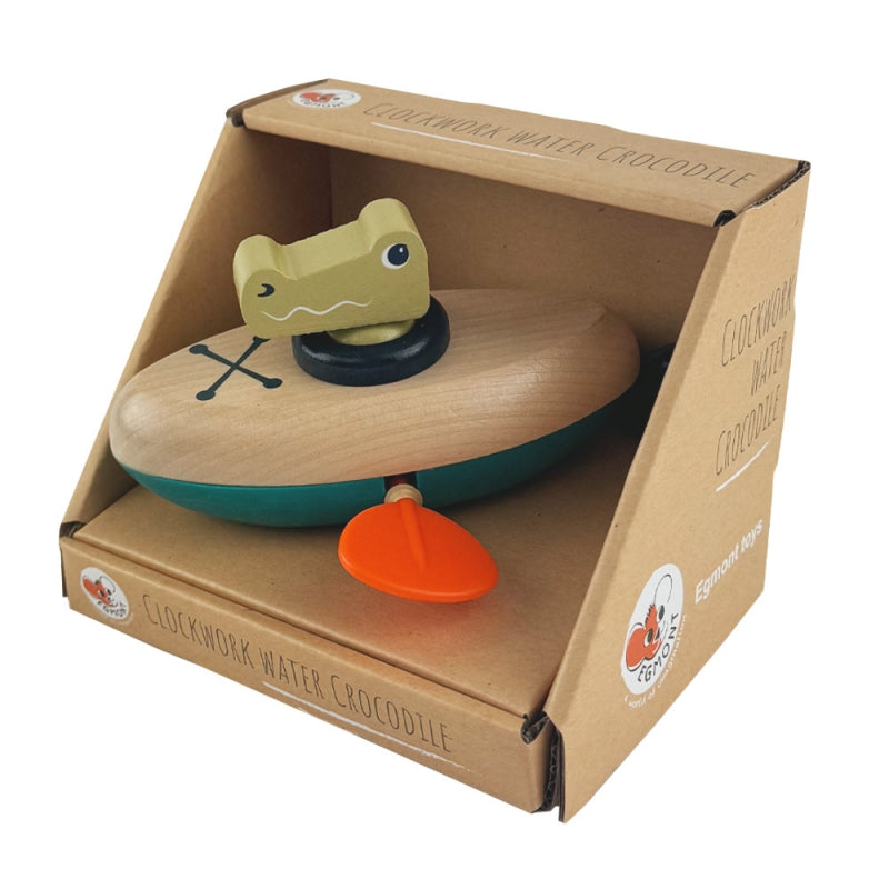 Egmont Toys Wooden Clockwork Water Crocodile