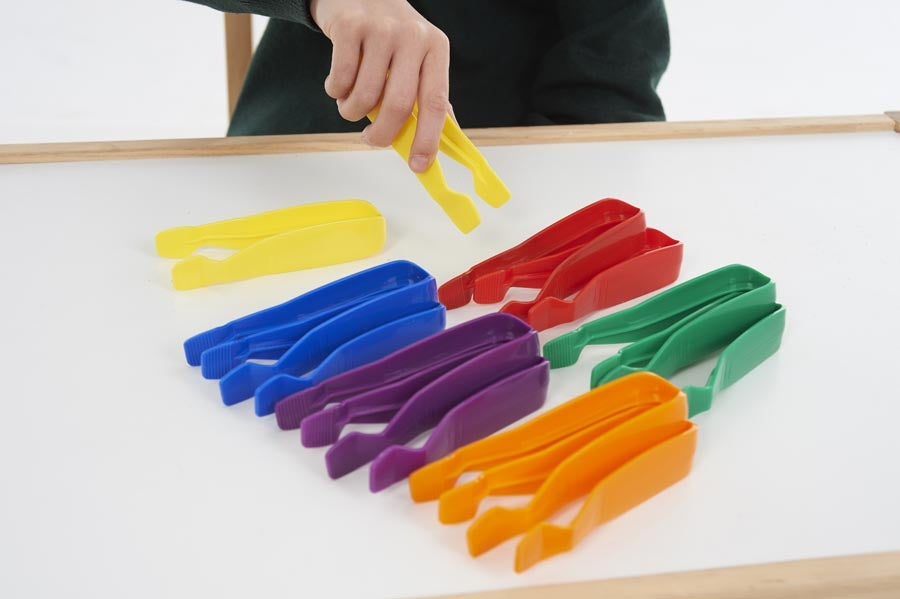 Edx Education Tweezers 12Cm 6 Colour Jar