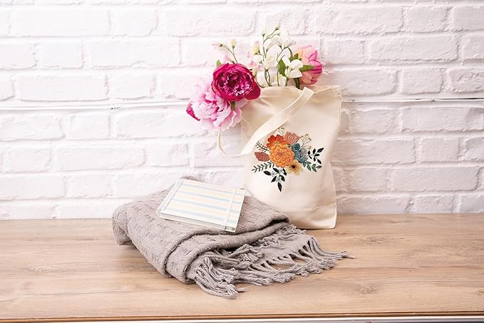 Simply Make Embroidery Tote Bag Kit- White