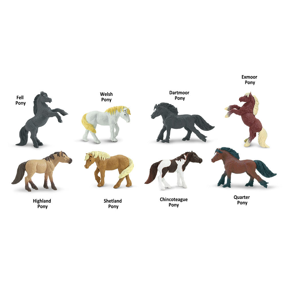 Safari Toob Ponies ( 8 Pieces)