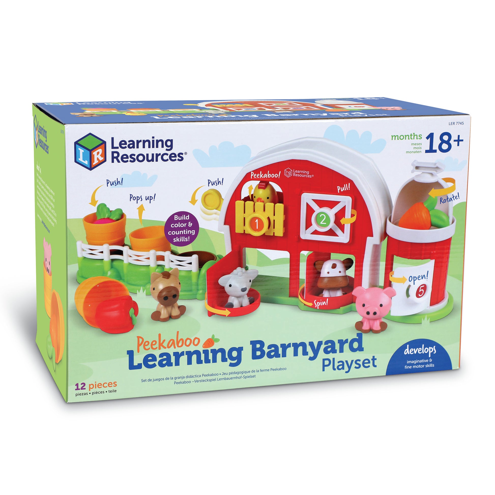 Learning Resources Peekaboo Learning Barnyard Playset