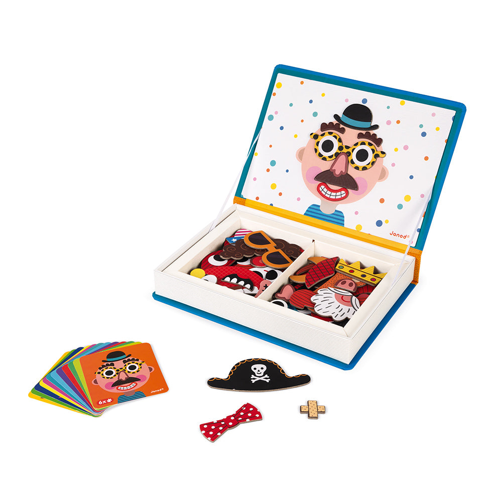 Janod Boy's Crazy Faces Magneti' Book