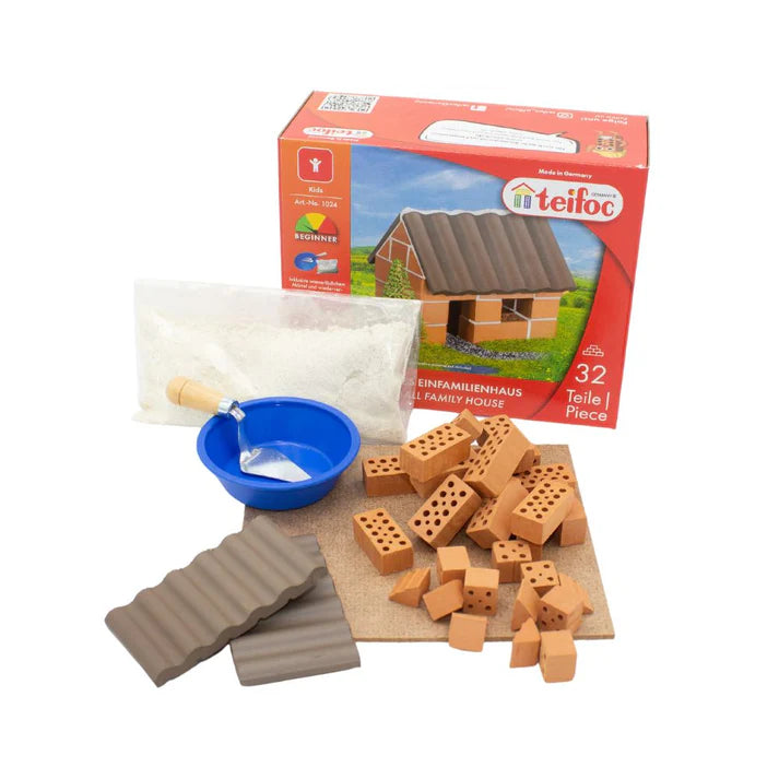 Teifoc Brick Construction Set Small Family House