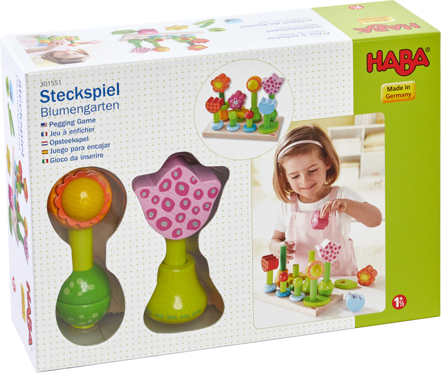 Haba Pegging Game Flower Garden