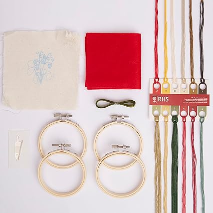 RHS Embroidery Hoop Decoration Kit - Summer Berries