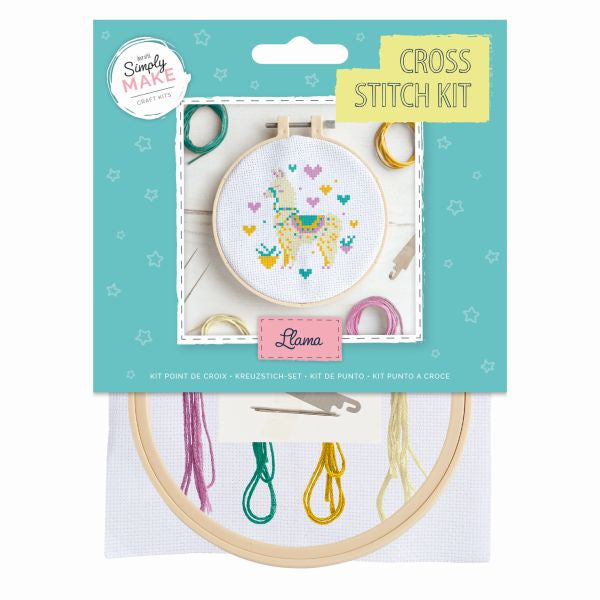 Simply Make Cross Stitch Kit - Llama