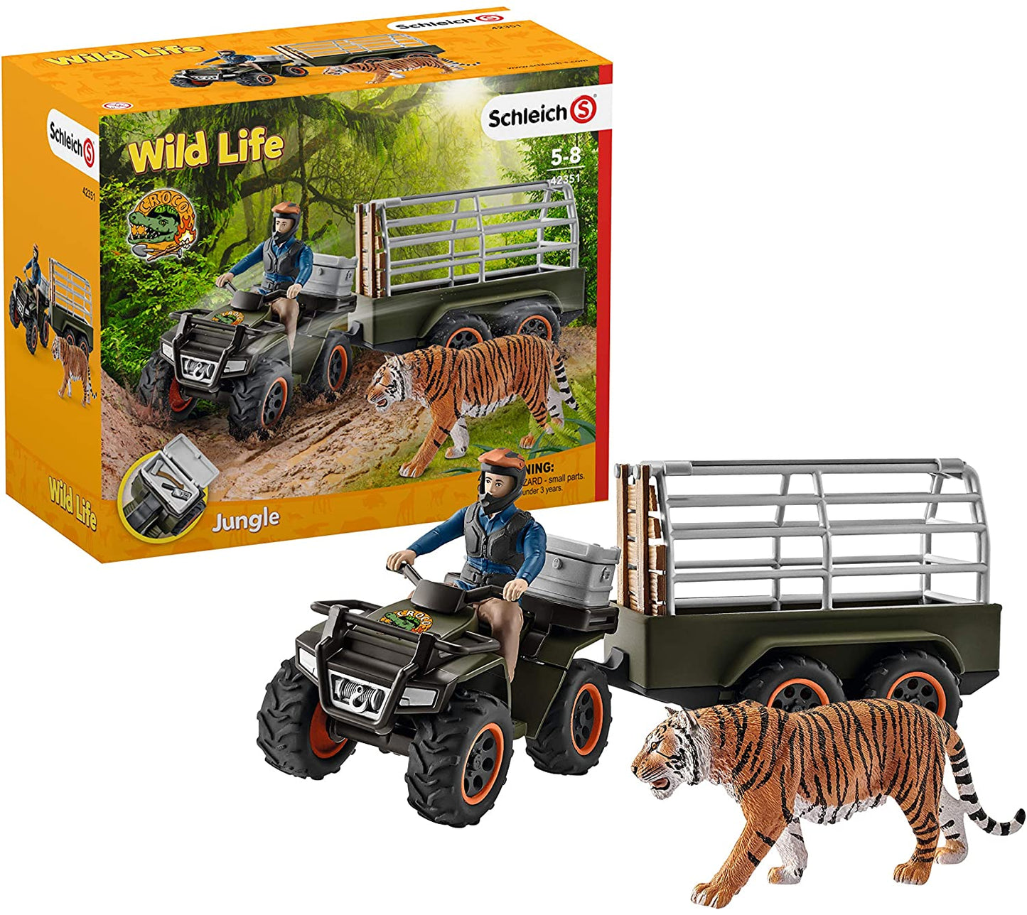 Schleich Quad Bike With Trailer And Ranger