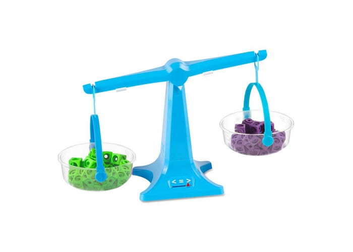 Learning Resources Nestable Pan Balance, Single