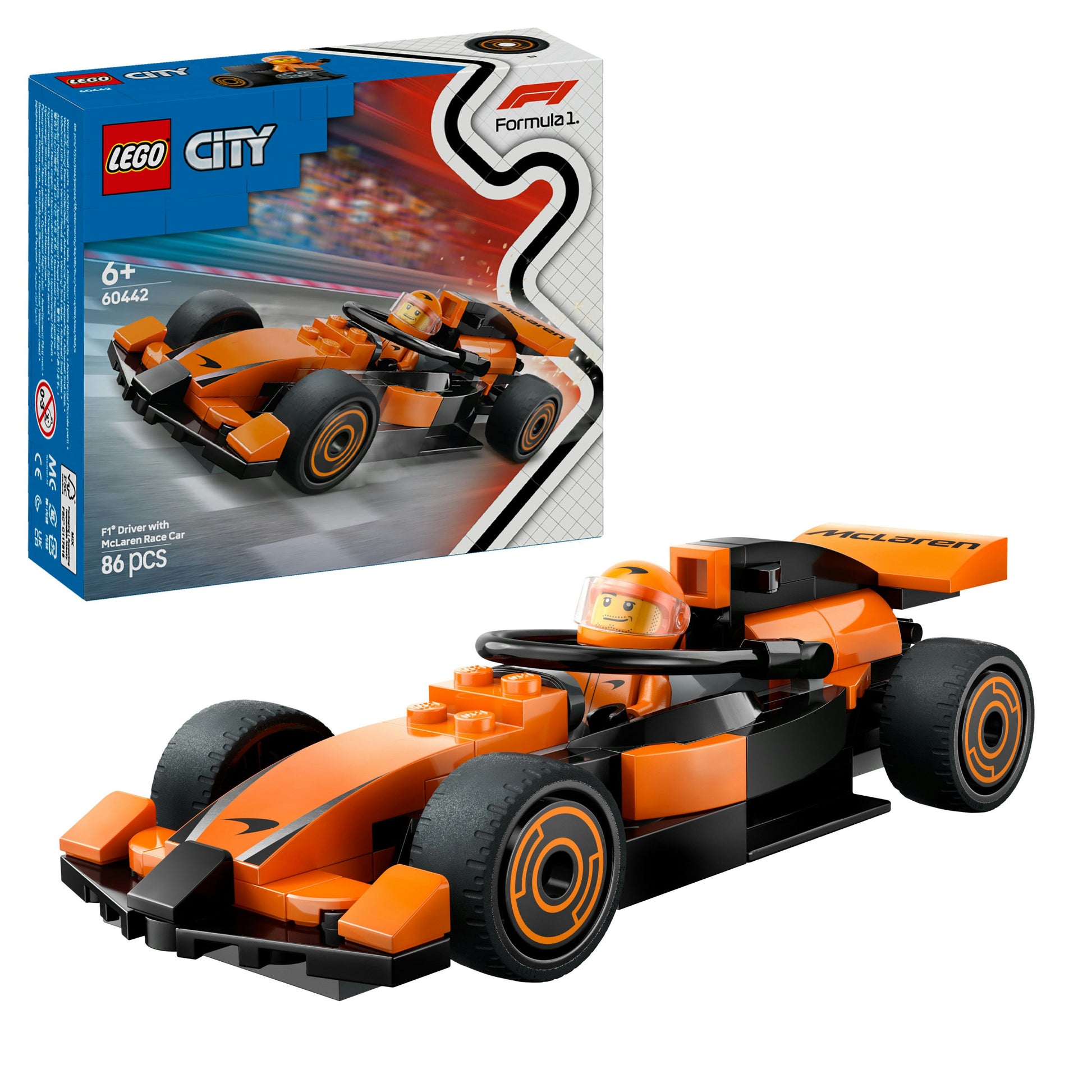 Lego City Formula 1 60442 F1® Driver with McLaren Race Car