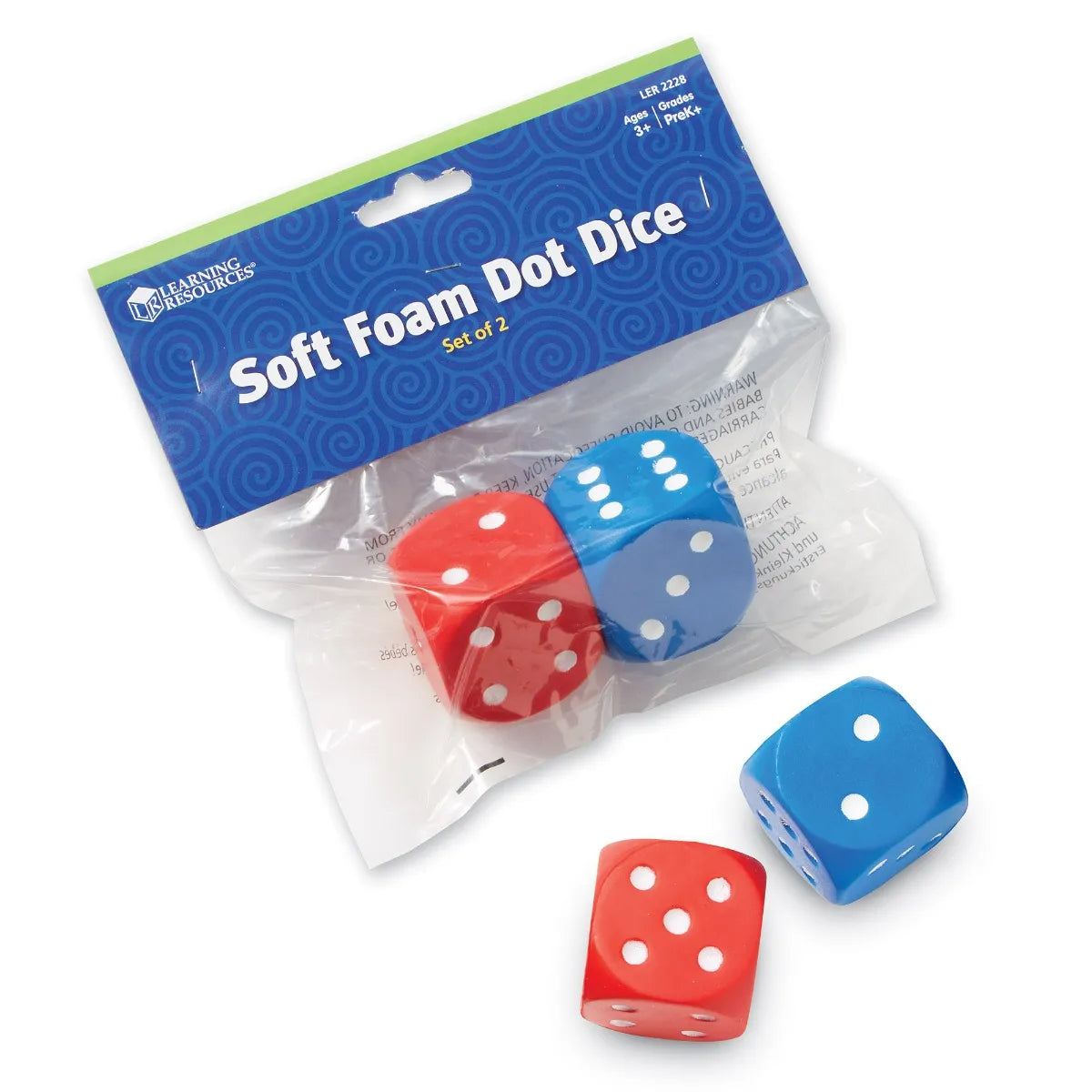 Learning Resources Foam Dot Dice (Set of 2)