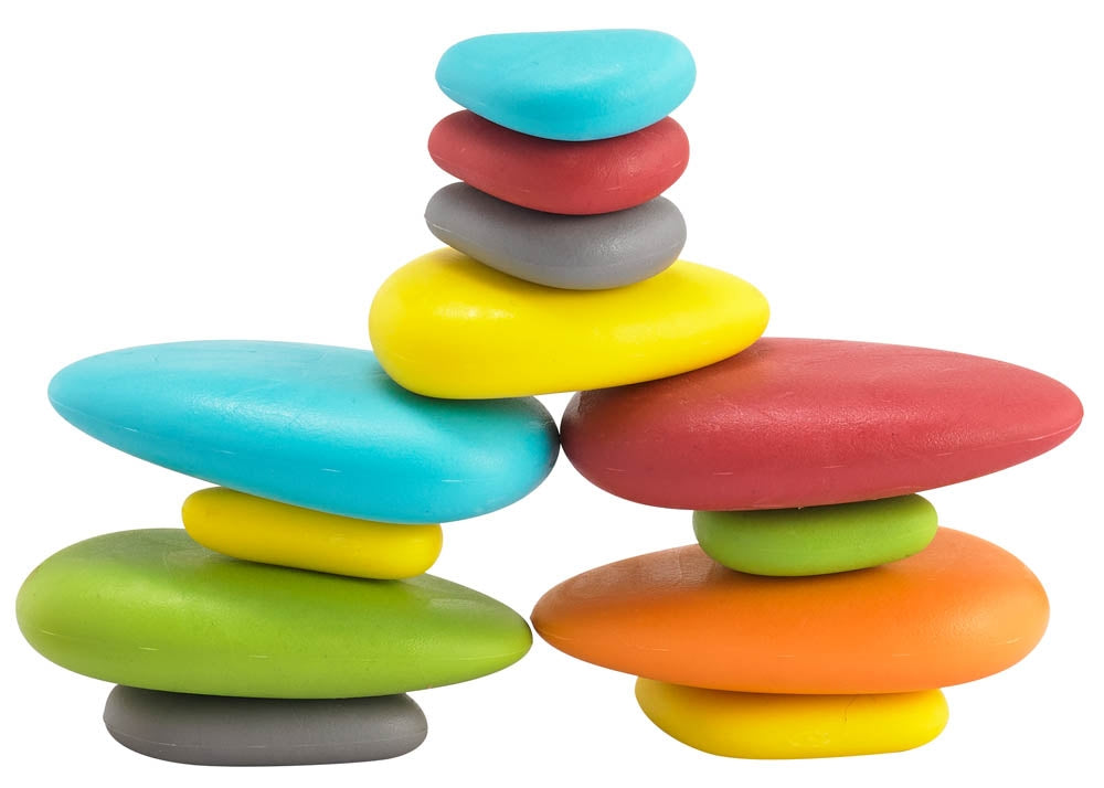 EDX Education Fun Play Rainbow Pebbles
