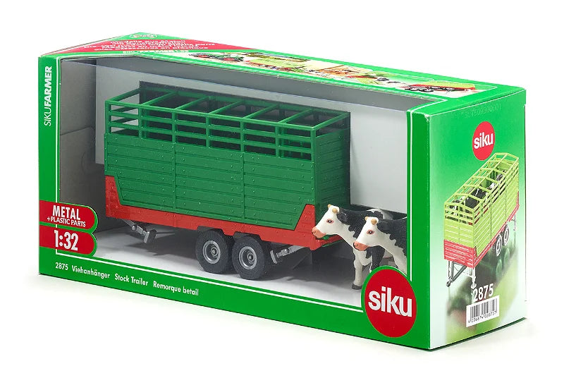 Siku 1:32 Livestock Trailer With 2 Cows