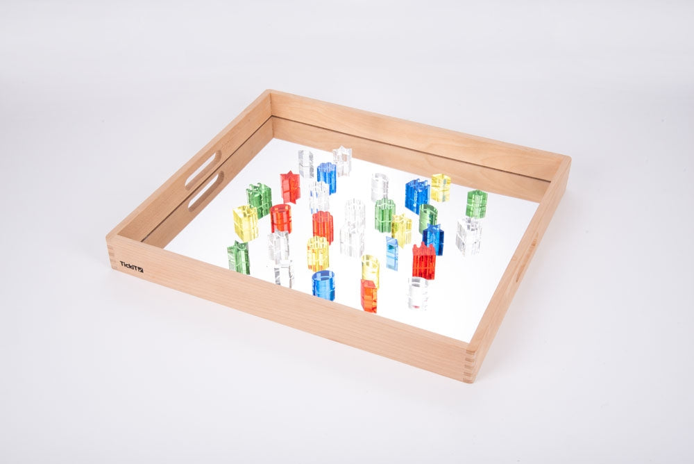 Tickit Wooden Mirror Tray