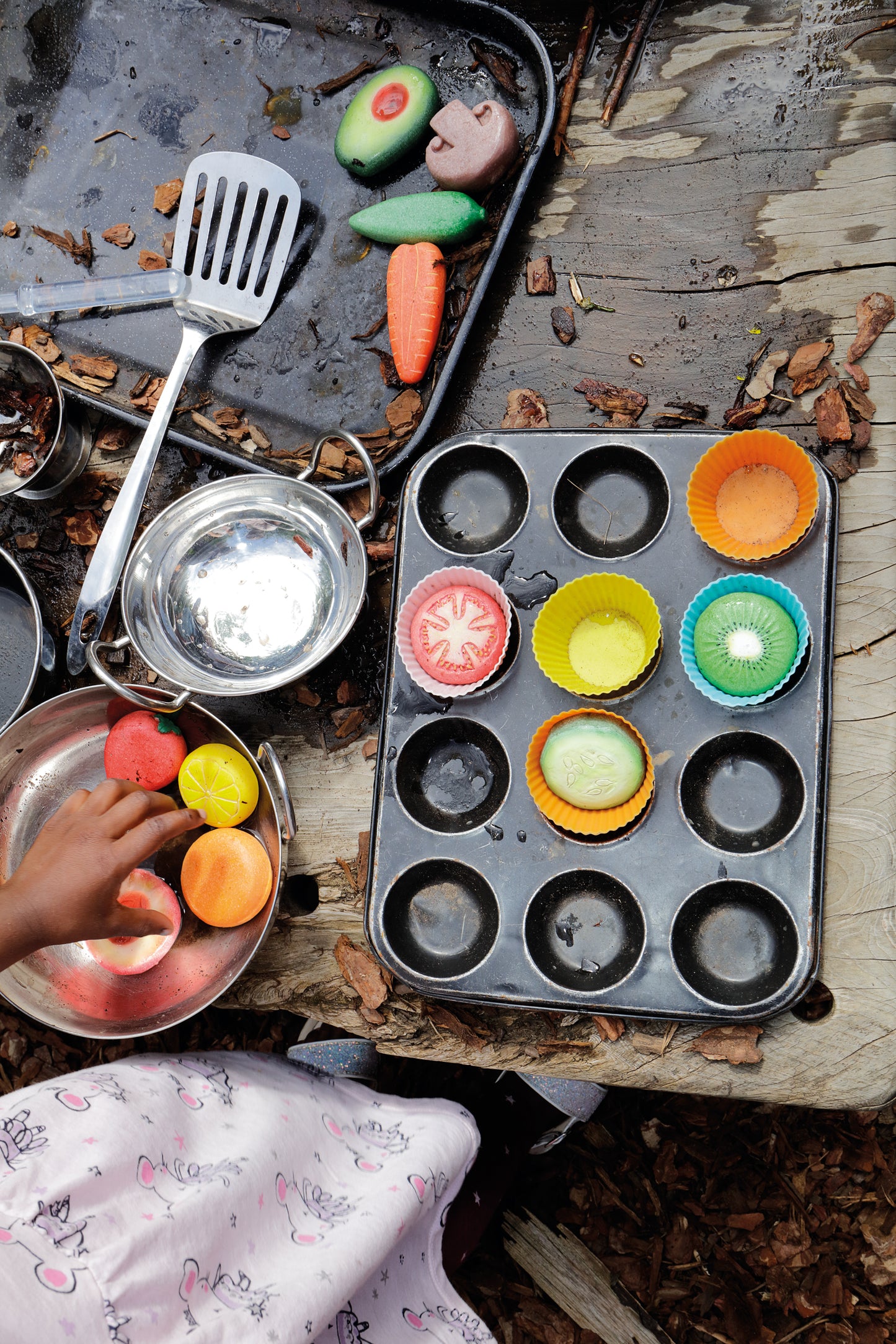 Yellow Door Sensory Play Stones - Vegetables