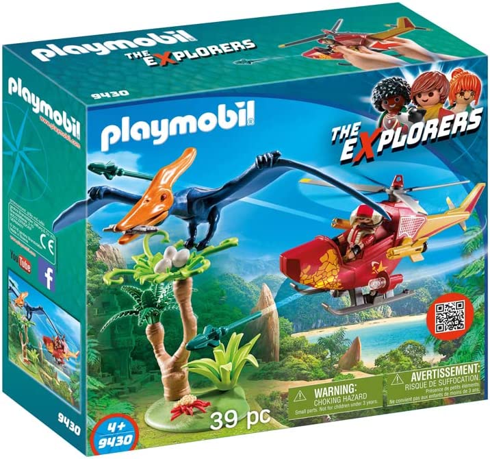 Playmobil 9430 Adventure Copter with Pterodactyl