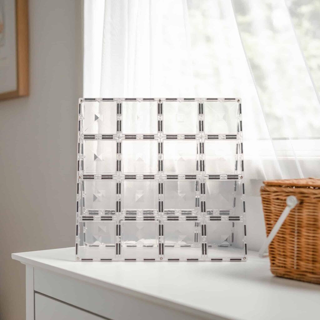 Connetix Tiles Clear Base Plate Pack 2 pc