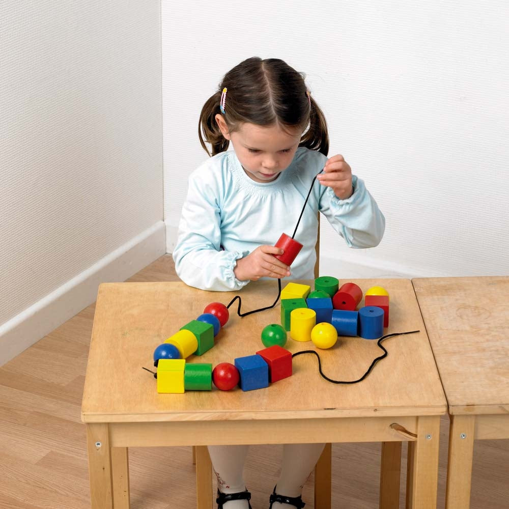 Edx Education Giant Wooden Lacing Beads