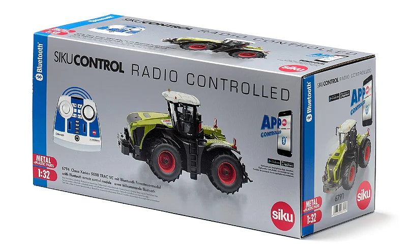Siku 1:32 R/C Claas Xerion 5000 Trac Vc W/Bluetooth App & Control