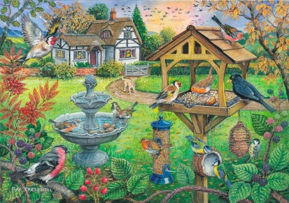 The House of Puzzles - Bird Table - Big 500 piece Jigsaw