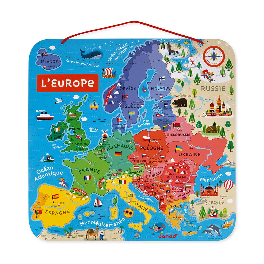 Janod Magnetic European Map in French