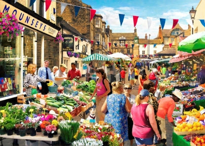 The House of Puzzles - Street Market - 1000 piece Jigsaw