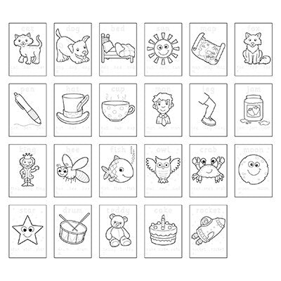 Orchard Toys First Words Colouring Book