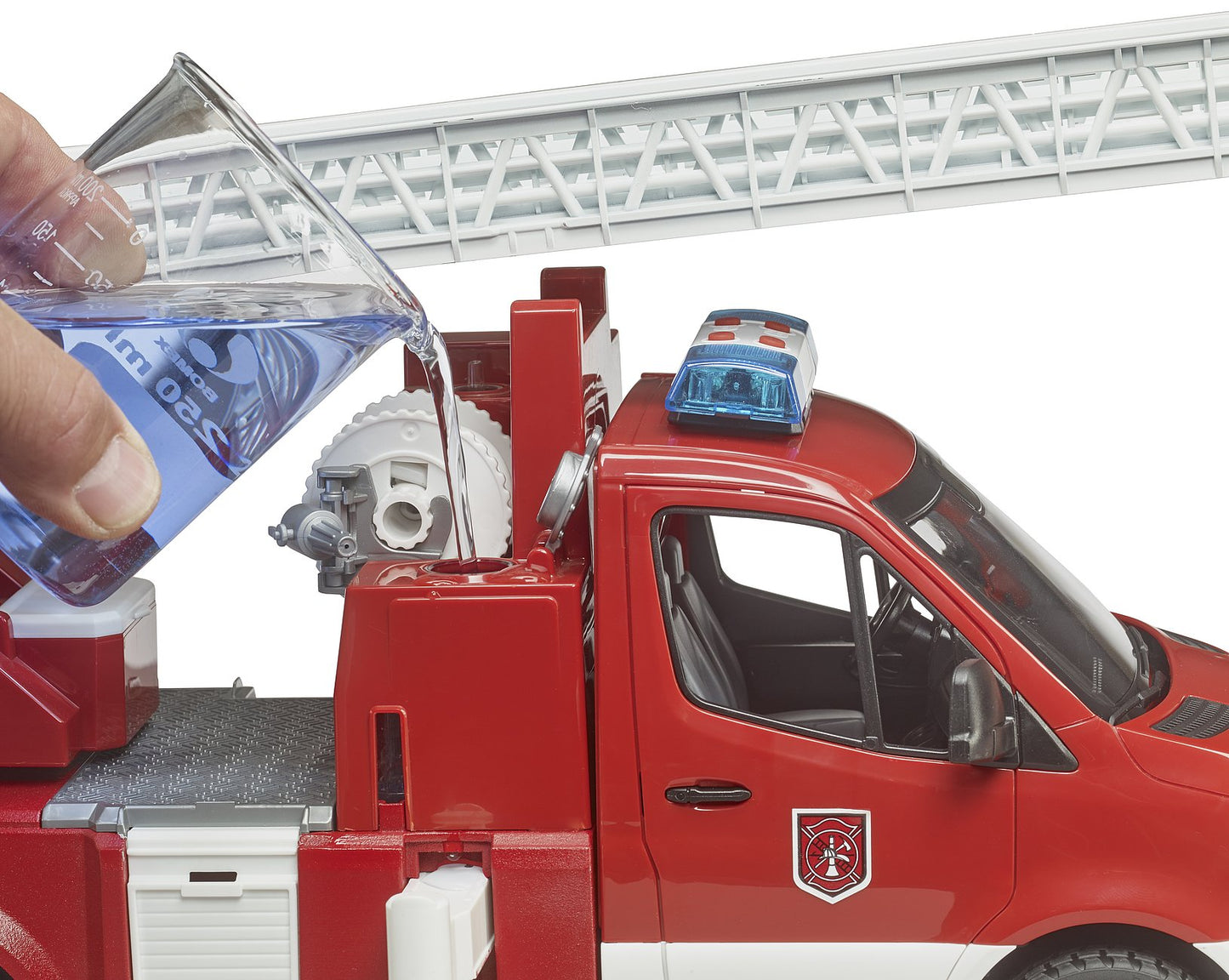 Bruder Mb Sprinter Fire Engine W/Ladder/Waterpump & Light & Sound