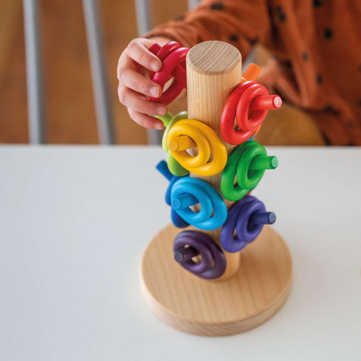 Grimms Sorting Helper Building Rings Rainbow