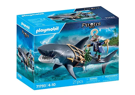 Playmobil 71793 Pirates Giant Shark with Pirate