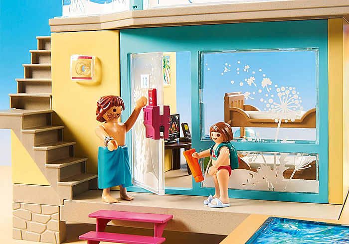 Playmobil 70435 Family Fun Beach Hotel Bungalow with Pool