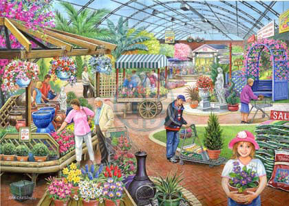 The House of Puzzles - At The Garden Centre - 1000 piece Jigsaw