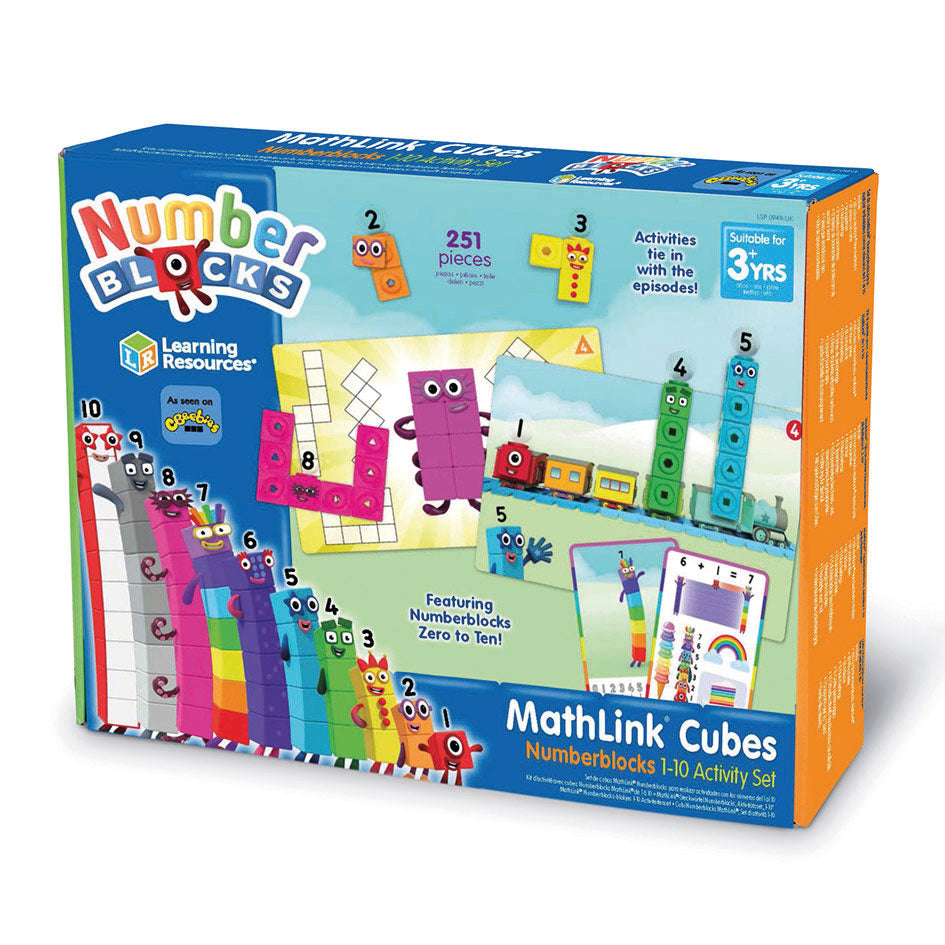 Learning Resources Mathlink® Cubes Numberblocks 1-10 Activity Set