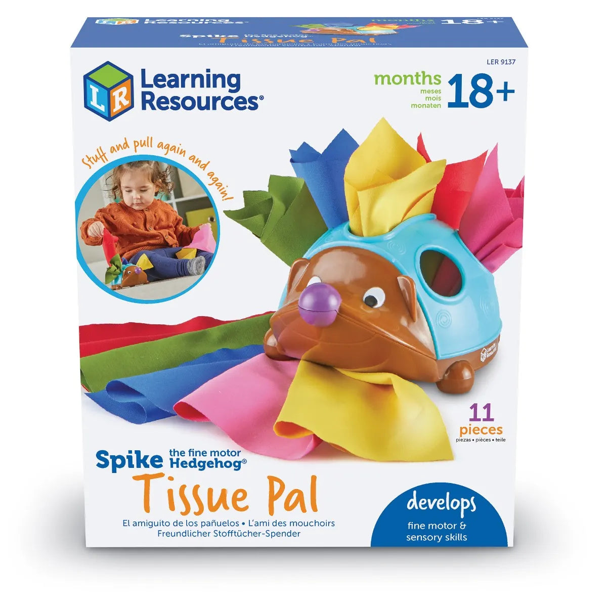 Learning Resources Spike the Fine Motor Hedghog Tissue Pal