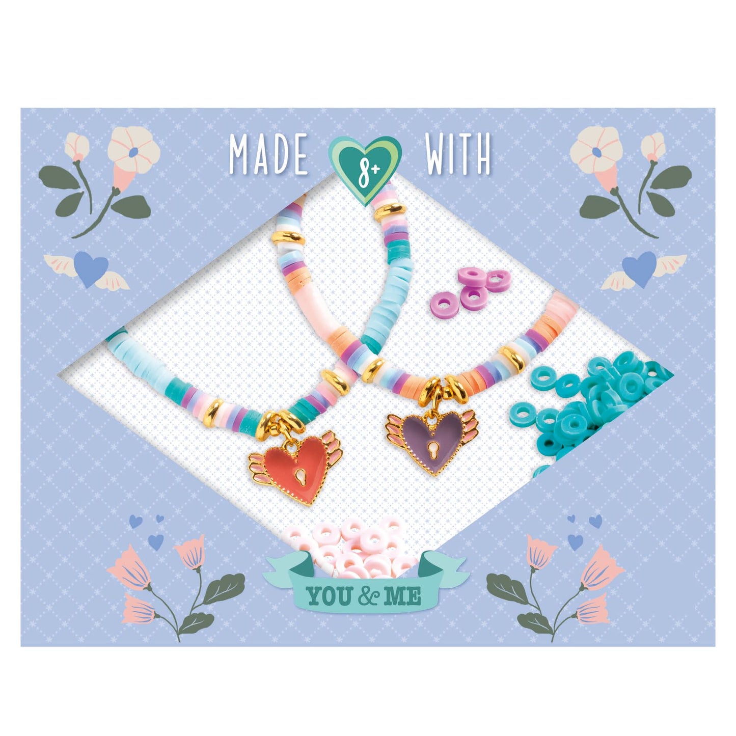 Djeco Heart Heishi Beads & Jewellery